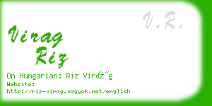 virag riz business card